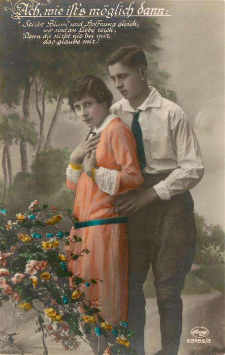 Foto Amag Nr. 63456/3 Liebespaar Frau Mann