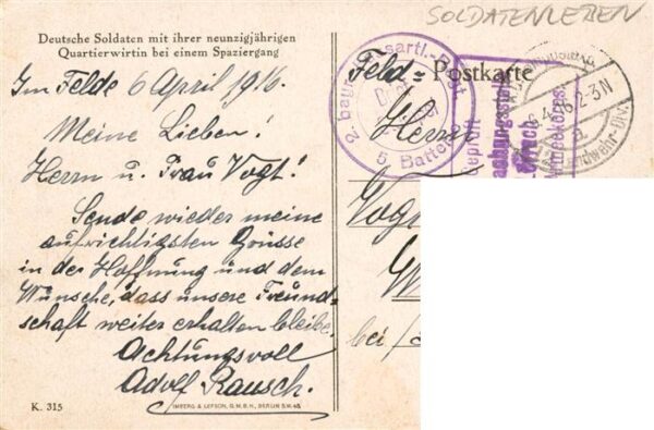 Soldatenleben Spazirgang Quartirwirtin – Bild 2