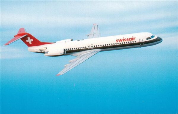 Flugzeuge Zivil Swissair Fokker 100