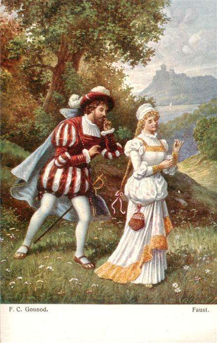 Gounod F. C. Kuenstlerkarte L.&B. W.I. Nr. 902 Faust