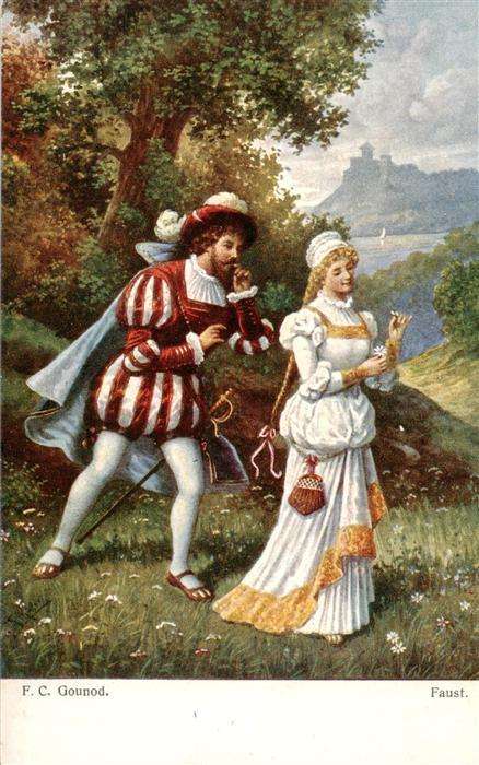Gounod F. C. Kuenstlerkarte L.&B. W.I. Nr. 902 Faust