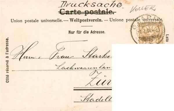 Koller Rudolf Kuenstlerkarte Pferde am Campagna-Brunnen – Bild 2
