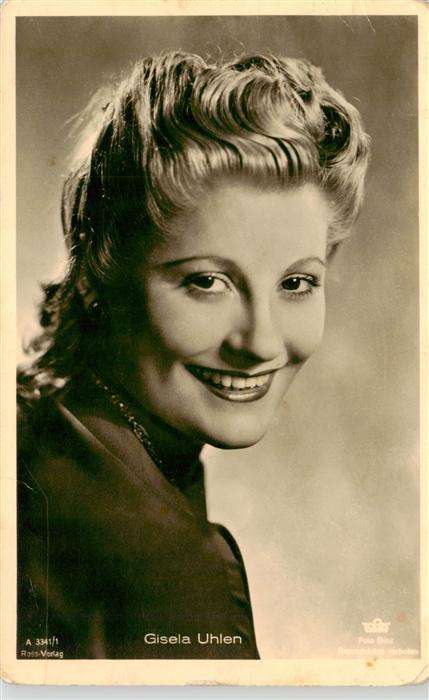 Foto Tobis Binz Ross Verlag A 3341/1 Gisela Uhlen
