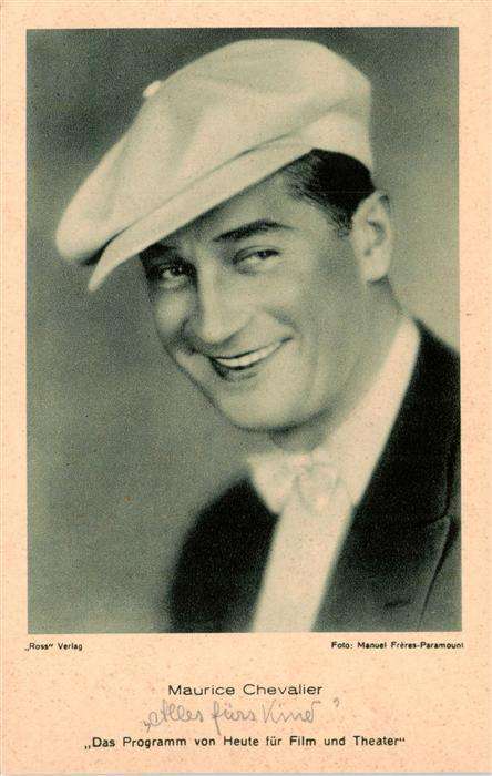 Foto Ross Nr. Maurice Chevalier