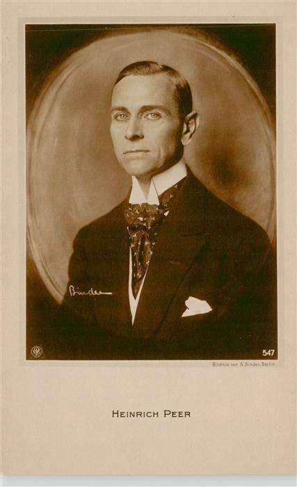Foto NPG Nr. 547 Binder Heinrich Peer