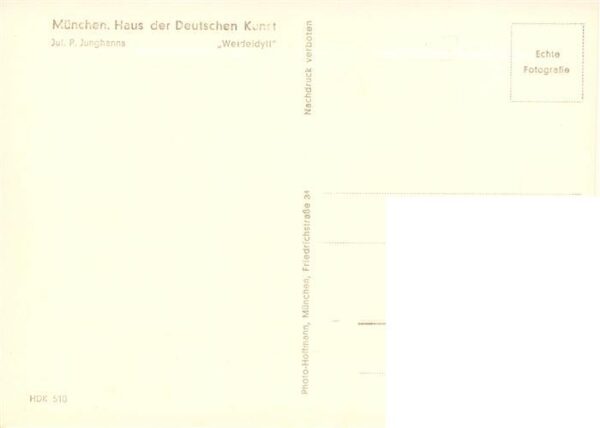 Haus der Deutschen Kunst Verlag HDK Nr. 510 Weideidyll Jul.P.Junghanns – Bild 2