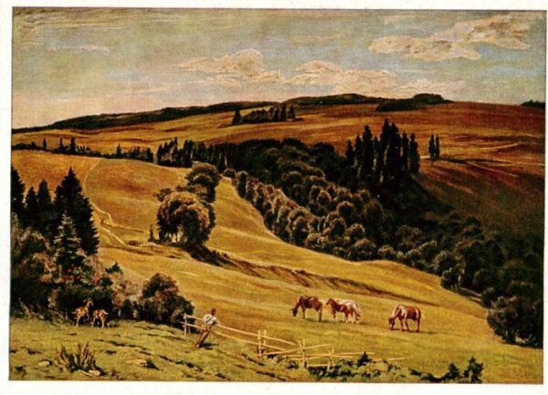 Haus der Deutschen Kunst Verlag HDK Nr. 227 Abendschaffen Gustav Traub