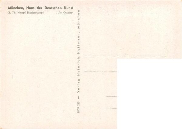 Haus der Deutschen Kunst Verlag HDK Nr. 260 Um Ostern G.Th. Kempf-Hertenkampf – Bild 2