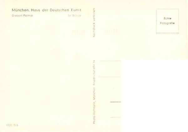 Haus der Deutschen Kunst Verlag HDK Nr. 506 Im Winde Gisbert Paelmie – Bild 2