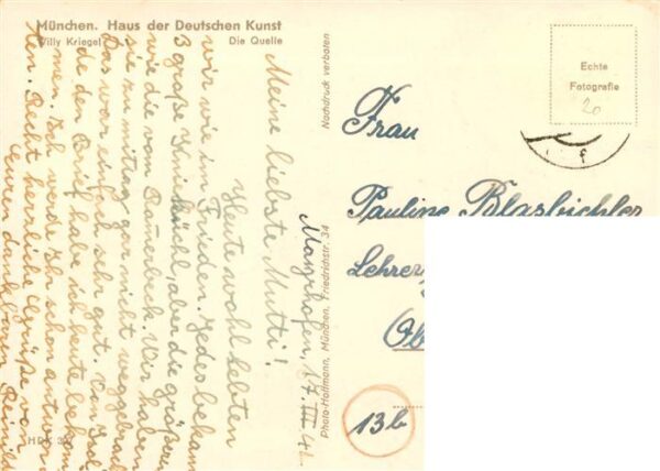 Haus der Deutschen Kunst Verlag HDK Nr. 397 Die Quelle Willy Kriegel – Bild 2