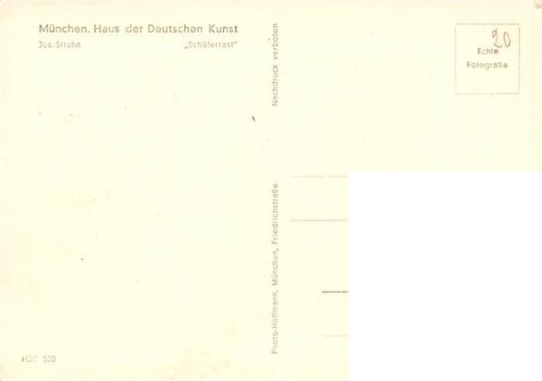 Haus der Deutschen Kunst Verlag HDK Nr. 530 Schaeferrast Jos. Strahn – Bild 2