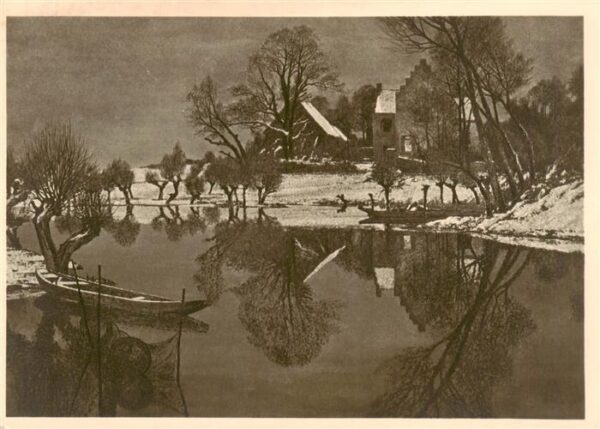 Haus der Deutschen Kunst Verlag HDK Nr. 517 Winterliche Daemmerstunde Max Claren