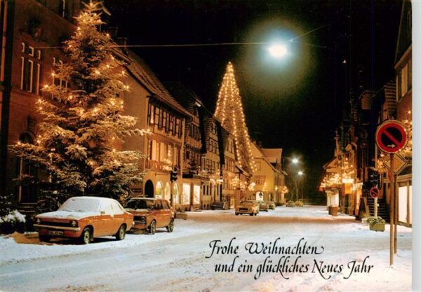 Zell Harmersbach Ortspartie zur Weihnachtszeit
