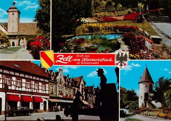 Zell Harmersbach Storchenturm Park Hirschturm Ortspartie