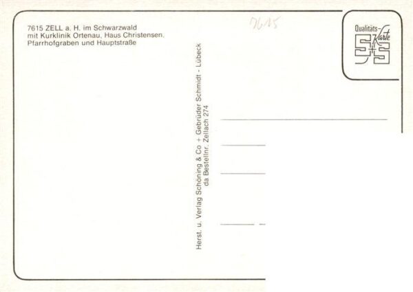 Zell Harmersbach Kurklinik Ortenau Haus Christensen Pfarrhofgraben und Hauptstra – Bild 2