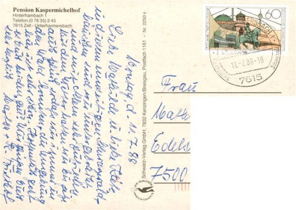Unterharmersbach Pension Kaspermichelhof – Bild 2