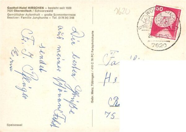Wolfach Schwarzwald Gasthof Hirschen Gastraum – Bild 2