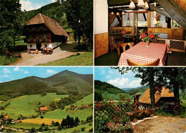 Oberwolfach Lachenhof Gaststube Brunnentrog Panorama