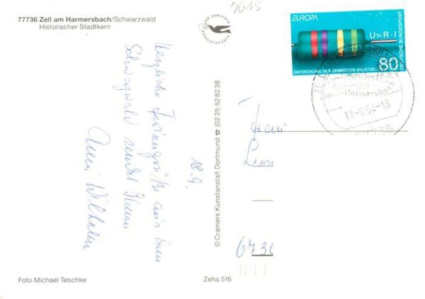 Zell Harmersbach Hauptstrasse Storchenturm Ortsmotive – Bild 2