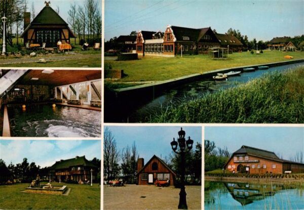 Neuharlingersiel Wasserschloss an der Nordsee Teilansichten