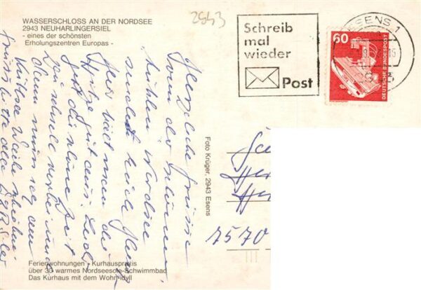 Neuharlingersiel Wasserschloss an der Nordsee Teilansichten – Bild 2