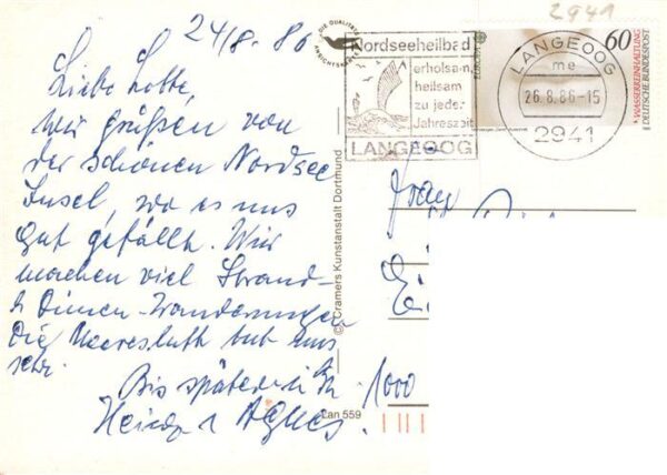 Langeoog Nordseebad Brandungsbad Fliegeraufnahme Duenen Pirolatal MS Langeoog Or – Bild 2