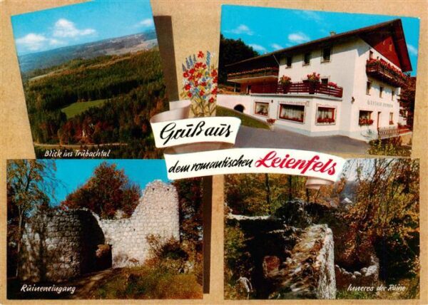 Leienfels Truebachtal Gaststaette Zur Burgruine Ruineneingang