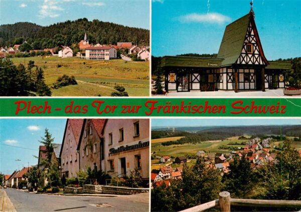 Plech Panorama Fachwerkhaus Strasse Ortsansicht