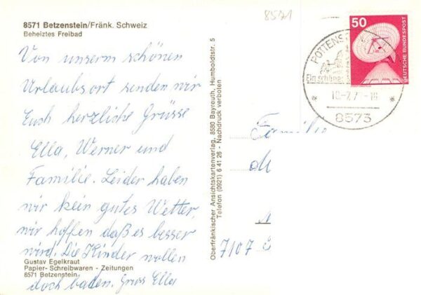 Betzenstein Kirche Freibad Ortsansicht – Bild 2