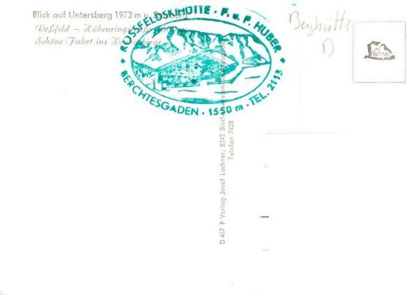 Berchtesgaden Rossfeld Skihuette Fliegeraufnahme – Bild 2