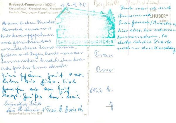 Kreuzeckhaus 1652m Garmisch-Partenkirchen Fliegeraufnahme mit Kreuzjochhaus Kreu – Bild 2