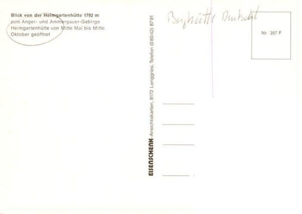 Heimgartenhuette 1792m Ohlstadt mit Blick zum Anger und Ammergauer Gebirge – Bild 2