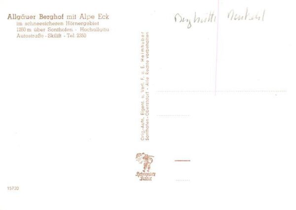 Sonthofen  Oberallgaeu Allgaeuer Berghof mit Alpe Eck – Bild 2