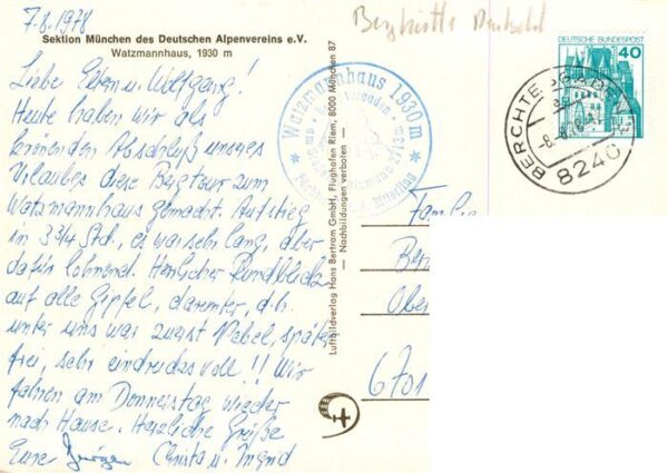 Watzmannhaus 1930m Berchtesgaden Fliegeraufnahme – Bild 2