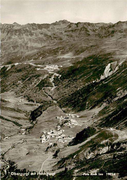 Obergurgl Soelden oetztal Tirol Fliegeraufnahme mit Hochgurgl