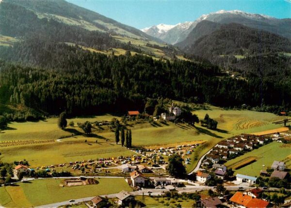 Volders Tirol AT Schloss Camping Fliegeraufnahme