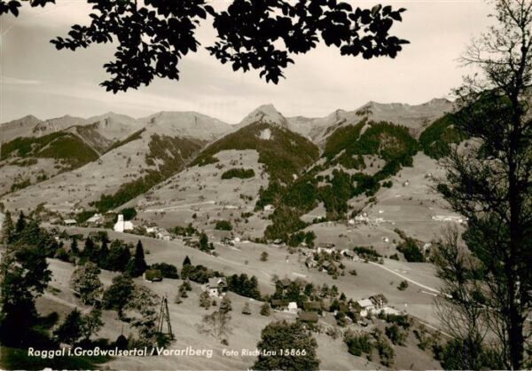 Raggal Vorarlberg AT Grosswalsertal Panorama