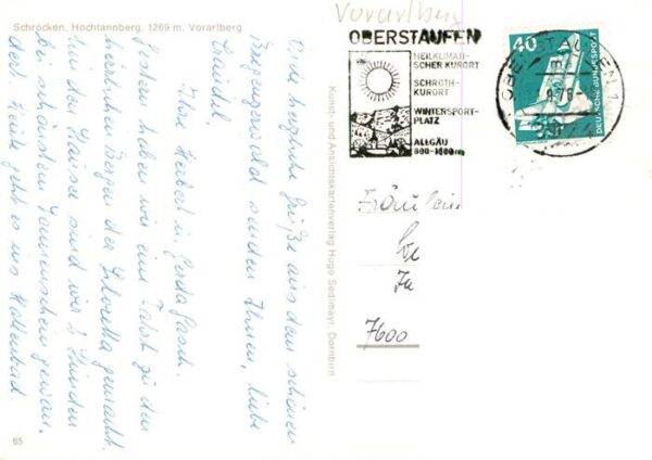 Schroecken Nesslegg AT Hochtannberg Kirche – Bild 2