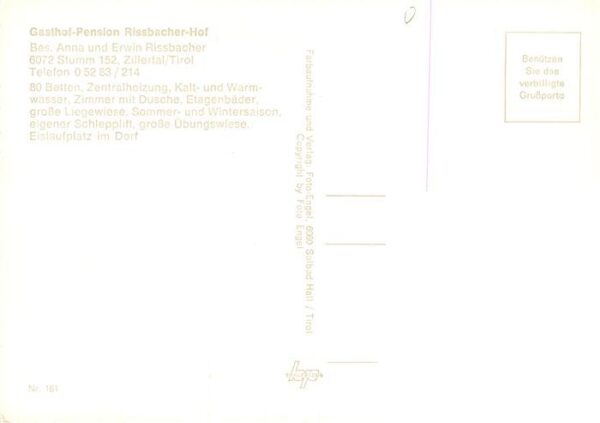 Stumm Zillertal AT Gasthof Pension Rissbacher Hof Ortspartien Skihang – Bild 2