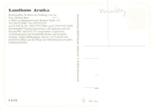 Au Bregenzerwald Landhaus Arnika – Bild 2