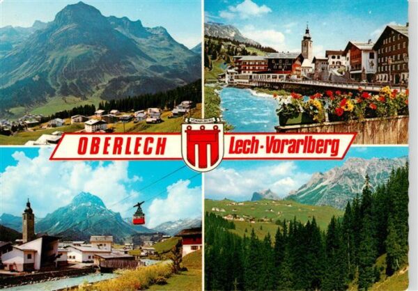 Oberlech Lech Vorarlberg Panorama Ortspartie Seilbahn