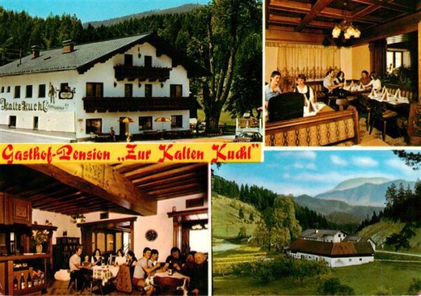 Kuchl Salzburg AT Gasthof Pension Zur Kalten Kuchl Gastraeume Panorama