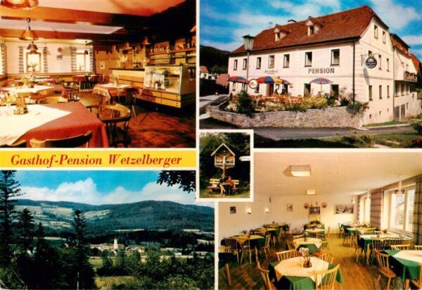 Miesenbach Birkfeld Gasthof Pension Wetzelberger Gastraeume Panorama