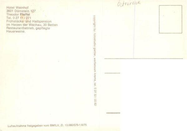 Duernstein Wachau AT Hotel Weinhof Gaststube – Bild 2