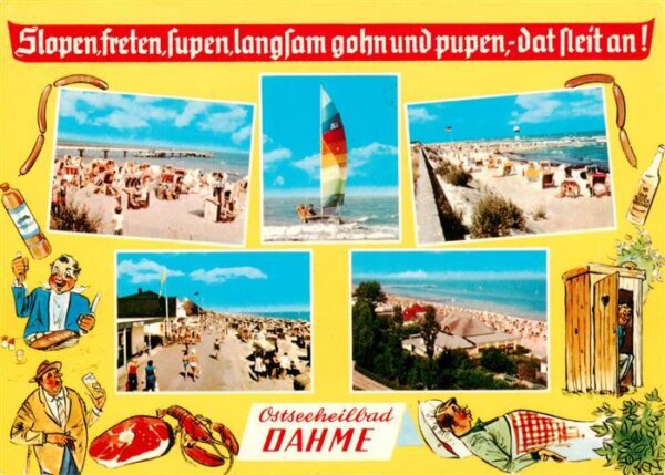 Dahme  Ostseebad Holstein Strandpartien Segeln