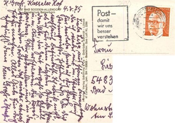 Bad Sooden-Allendorf Sanatorium Balzerborn Fliegeraufnahme – Bild 2