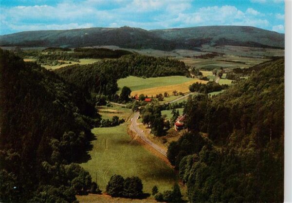 Hausen Witzenhausen Fliegeraufnahme mit Berggasthof Hoher Meissner