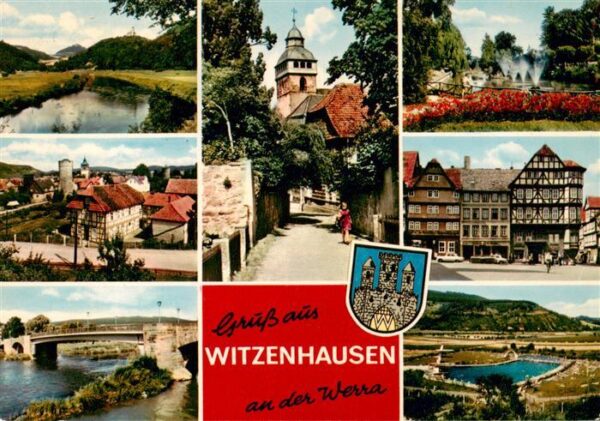 Witzenhausen Werrapartien Ortsansichten Kirchgasse Marktplatz Panorama