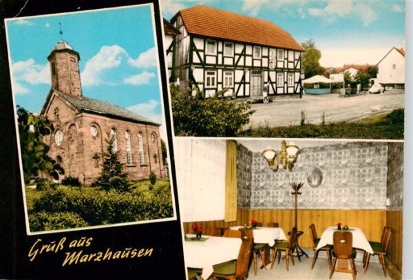 Marzhausen Witzenhausen Kirche Gaststaette Gaststube