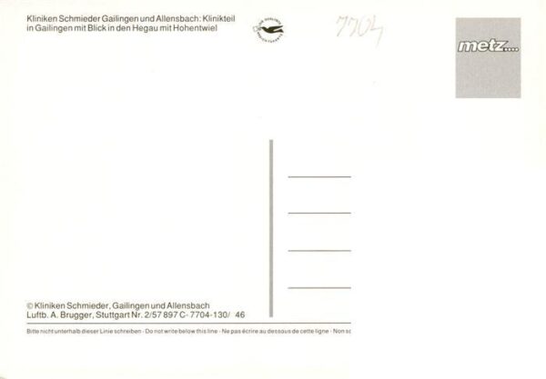 Gailingen Singen BW Kliniken Dr Schmieder Klinikteil mit Hegau und Hohentwiel – Bild 2